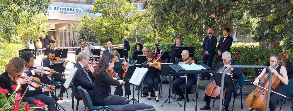 Il concerto dell’Orchestra sinfonica abruzzese nell’ospedale di Ortona